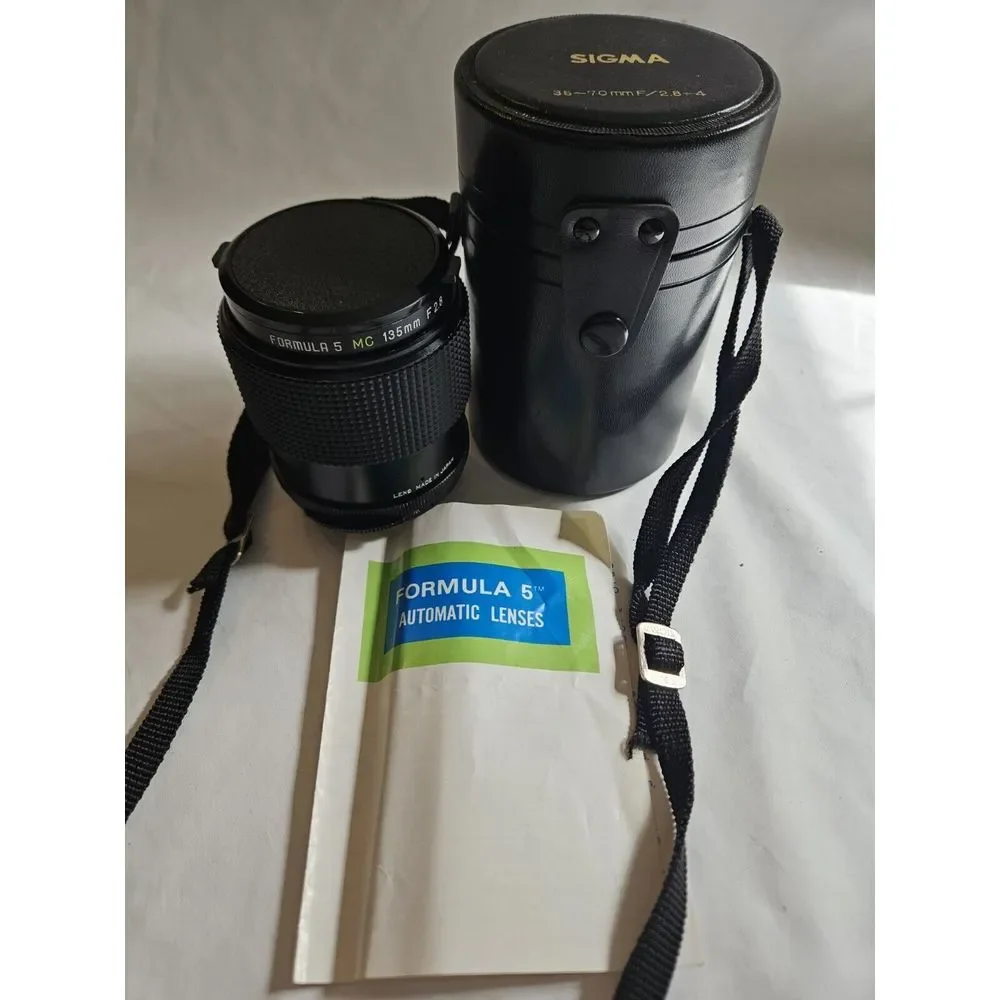Formula 5 MC 135mm f2.8 Wide Angle Automatic Lens With Caps